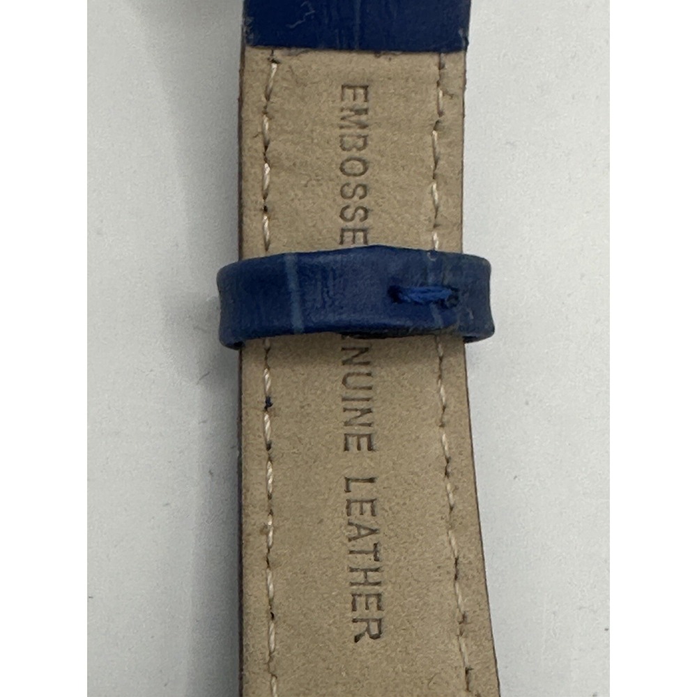 Timex Dark Blue Croco Patterned Ladies Watch‎ T2P093 New Battery 35MM 8" W9 - Picture 10 of 12